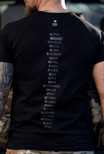 Футболка ALPHABET чорна-XXXXL Ф-ALP-чор фото