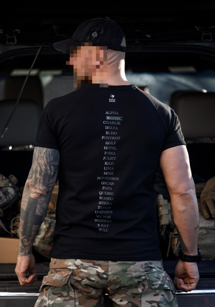 Футболка ALPHABET чорна-XXXXL Ф-ALP-чор фото